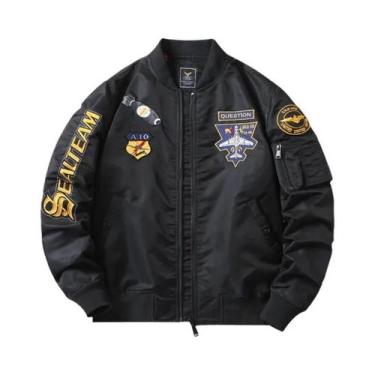 Imagem de Jaqueta Piloto MA-1 Masculina Reforçada Para Outono E Inverno, Uniform