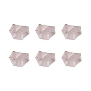 Imagem de Calcinhas De Algodão Para Mulheres Com Menstruação E Incontinência 6PC