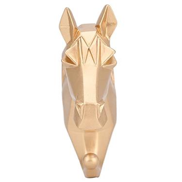 Imagem de Mingzhe Animal Toalha Casaco Chaves Cabide Estilo Distinto Gancho de Parede Decorativo Chapéu Armazenamento para Banheiro Cozinha Quarto (cabeça de cavalo)