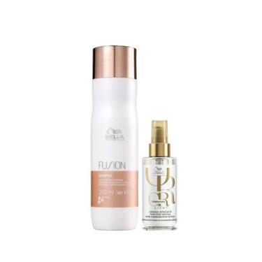 Imagem de Kit Fusion Shampoo 250ml e Oil Reflections Light 100ml - Wella - Wella