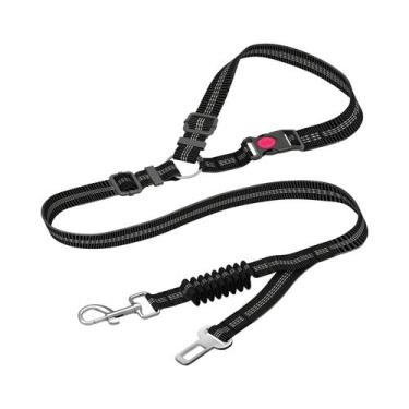 Imagem de Cinto De Segurança Ajustável Para Cães, Retrátil, Para Apoios De Cabeç