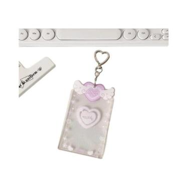 Imagem de Chaveiro De Anjo Fofo, Suporte Transparente Para Photocard Kpop, Charm