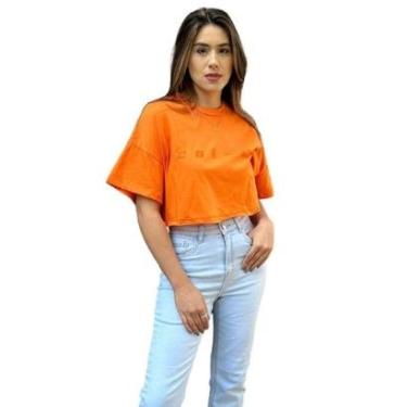 Imagem de Camiseta Feminina Minimalista Alto Relevo Colcci-Feminino
