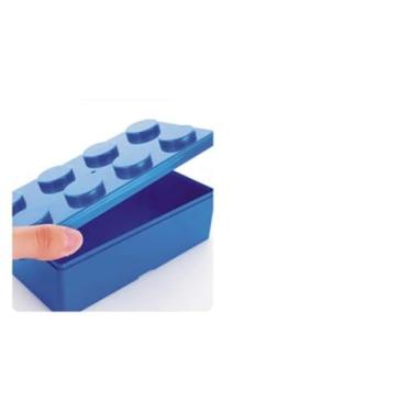 Imagem de GLOGLOW Caixa de Armazenamento de Blocos de Construção, Organizador de Espaço Empilhável de Plástico para Brinquedos Infantis Com Cores Brilhantes e Bordas Lisas, Material ABS para (Retângulo)