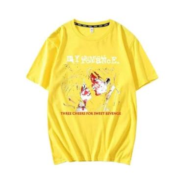 Imagem de Camisetas De Casal Emo 100% Algodão My Chemical Romance Mcr Estilo Dea