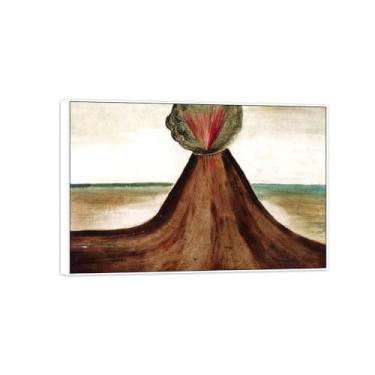 Imagem de Victor Brauner Famosa pintura em tela de arte de parede pronta para pendurar sem título 2 imagens em moldura branca para decoração de sala de estar 30 x 45 cm 12 x 18 pol