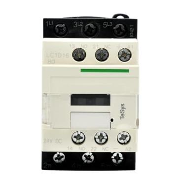 Imagem de Relé de contator elétrico LC1D18BDC DC24V 9A 12A 18A 25A 32A 38A 24V DC 1NO 1NC Carga 3P trifásica 7,5KW-380V (LC1D12BDC)