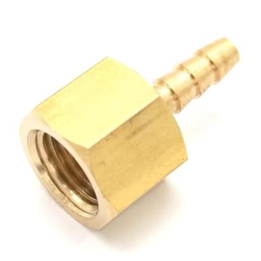 Imagem de 1/10.2 cm NPT fêmea x 3/40.6 cm mangueira cauda farpa latão adaptador conector de encaixe de combustível