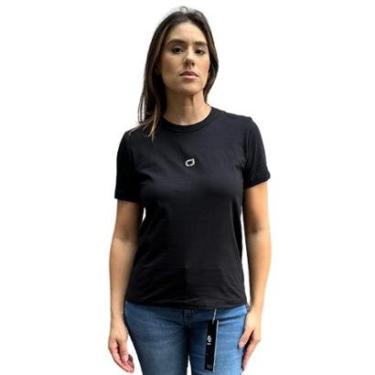 Imagem de Camiseta Feminina Com Aplicação De Logo Frontal Colcci Jeans-Feminino