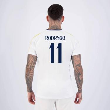 Imagem de Camisa Real Madrid Rodrygo 11 Branca-Masculino