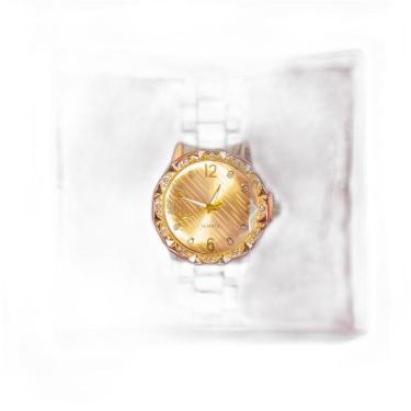 Imagem de Relógio Feminino Dourado + E