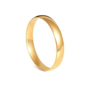Imagem de Aliança Em Ouro 18K/750 Abaulada Fina Lisa