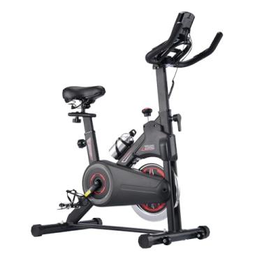 Imagem de Bicicleta Ergométrica Spinning, Volante de Inércia 8kg Silencioso, Estrutura Reforçada, Resistência Ajustável, Assento e Guidão Reguláveis, Suporta 130kg (Ideal para Casa)
