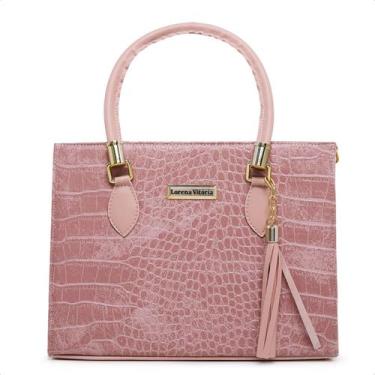 Imagem de Bolsa feminina transversal media material em croco sintetico - LORENA 