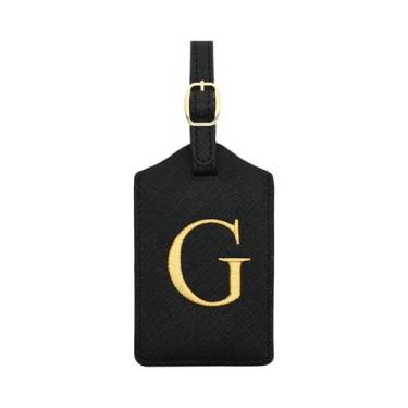 Imagem de Etiqueta De Bagagem Durável Em Couro PU Com Capa E Compartimento Para 