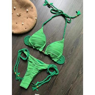 Imagem de Conjunto De Biquíni Sexy Push up Para Mulheres 2024, Moda Praia, Maiô 