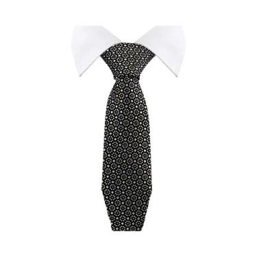 Imagem de Gravata Masculina Slim Paisley De 36 Cores, Luxuosa, Azul Vintage, Par