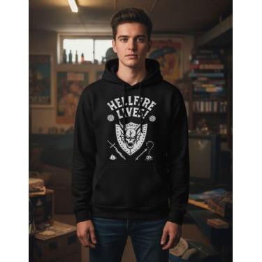 Imagem de Moletom Capuz Canguru Hell Fire Club Lives Stranger Things - - Mission