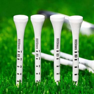 Imagem de 50 Peças De Tees De Golfe De Madeira Duráveis: Estabiliza a Bola No Ca