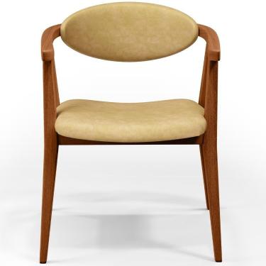 Imagem de Kit 02 Poltronas Decorativa Para Sala De Estar E Recepção Cecília L02 Couríssimo Casco Fendi - Lyam Decor