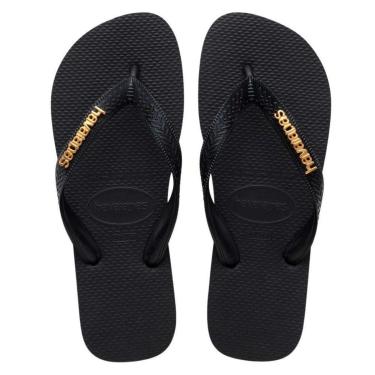 Imagem de Chinelo Havaianas Top Logo Metallic Tira Larga Feminino-Feminino