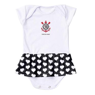 Imagem de Vestido Body Torcida Baby Corinthians 033 BXS Infantil-Unissex