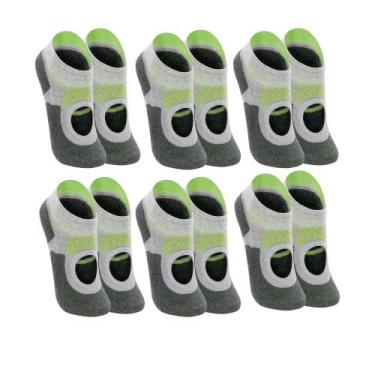 Imagem de Kit 6 Pares De Meia Lupo Pilates Antiderrapante Sapatilha, Amarelo, M 