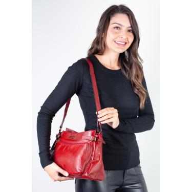 Imagem de Bolsa tiracolo de couro liso Lorena