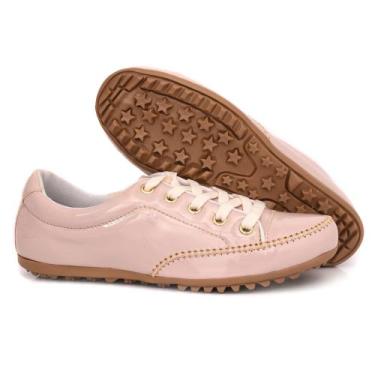 Imagem de Sapatênis Tênis Feminino Casual Nude Comfort - Izabela Araújo, Nude, 3