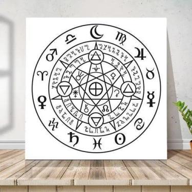 Imagem de Placa Quadro Esotérico Geometria Signos Mdf 20x30cm - ARTSIM