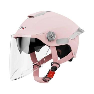 Imagem de Capacete De Motocicleta Aberto Preto De Verão Com Proteção Contra Impa