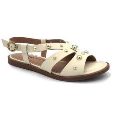 Imagem de Sandália Rasteira Feminina Dakota, Off white, 36