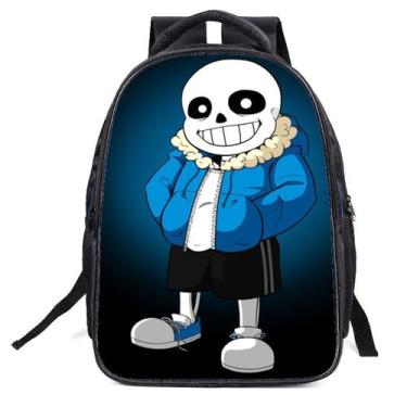 Imagem de Mochila escolar Undertales Sans Kids em poliéster 3D - yiweisai