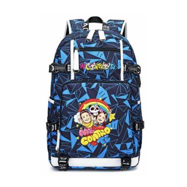 Imagem de Mochila escolar masculina Controles The Cartoon Kids Nylon 30x14x47cm 