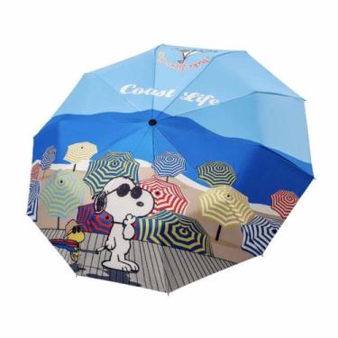 Imagem de Guarda-chuva portátil à prova de vento, dobrável, leve, Snoopys Anime 