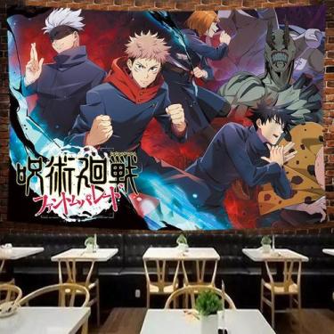 Imagem de Tapeçaria para pendurar na parede Jujutsu Kaisen Itadori Yuji 150x110c