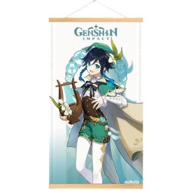 Imagem de Pôster artístico Genshins Impacts Venti Impressão artística 30x55cm - 
