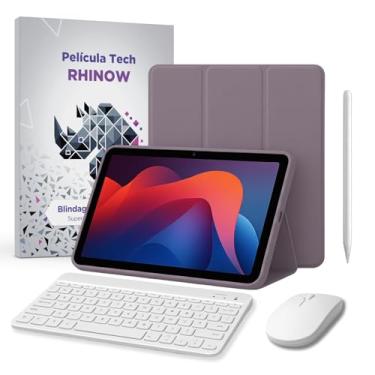 Imagem de Kit Capa Slim para Xiaomi Redmi Pad 2: Película de vidro + Caneta Precision + Teclado e Mouse (Rhinow) (Lavanda)
