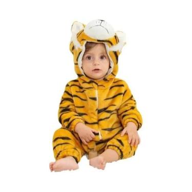 Imagem de Macacão de Flanela para Bebê MICHLEY Carnaval, Fantasia de Capivara co