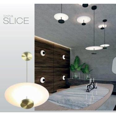 Imagem de Pendente Slice 40cm Led Integrado 22w 1540 Lúmens Bivolt IP20 Alumínio