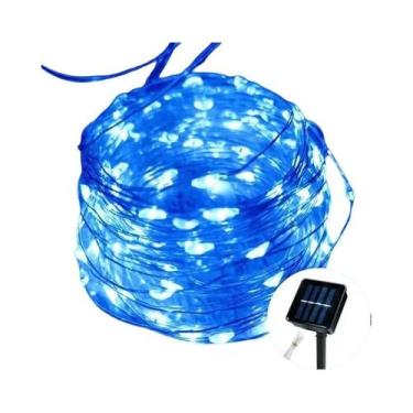 Imagem de Cordão De Luz Solar LED De Cobre Para Exterior Com 8 Modos Para Decora