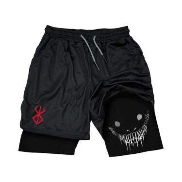 Imagem de Shorts De Corrida Masculinos 2 Em 1 De Secagem Rápida Para Treino De V