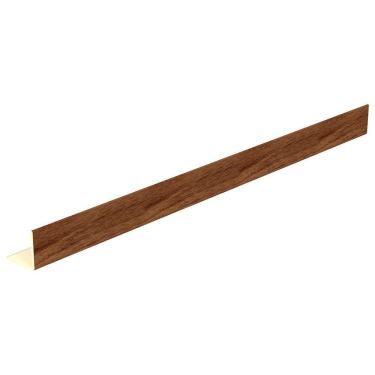 Imagem de Perfil Painel Ripado L Modaza PVC Imbuia, 285 x 2,5 cm