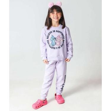 Imagem de Conjunto Infantil Moletom Stitch E Angel Tam 4 a 10 Li-37101 - DISNEY,