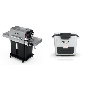 Imagem de Sistema de cocção externa Ninja FlexFlame com cooler rígido 30 L branco 5 em 1 110V