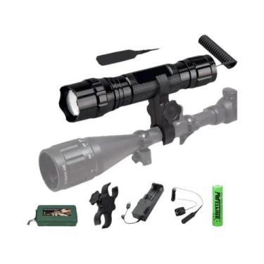 Imagem de Lanterna Infravermelha Zoomável 300-500m 850nm LED Para Visão Noturna 