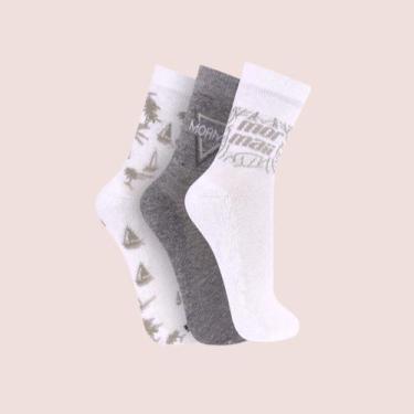 Imagem de Kit 3 Pares De Meias Cano Médio Masculina Mormaii Em Algodão Cotton, B