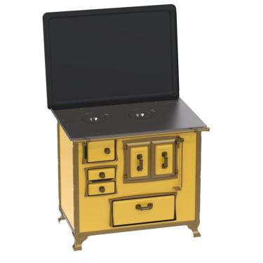 Imagem de Fogao a Lenha Venax GII n 2 Renaissance Amarelo SD