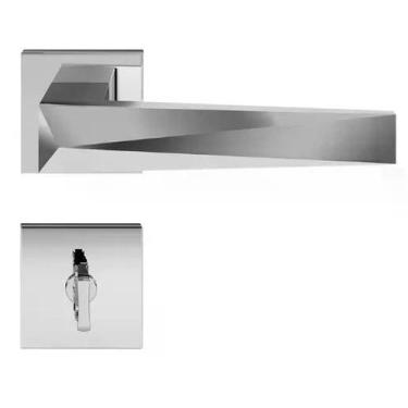 Imagem de Fechadura para Banheiro Ascot RQ2 Cromado Acetinado - Pado