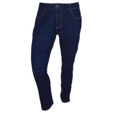 Imagem de Calça Jeans Masculina Lado Avesso Dark indigo Azul - LH12-Masculino